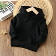 thumbnail image 6 of PatPat Toddler Girl Clothes Baby Cute Hoodies Girl Sweatshirt Boy Pullover Outfits Long Sleeves Top with Pocket, Black, 3-4T, 6 of 12