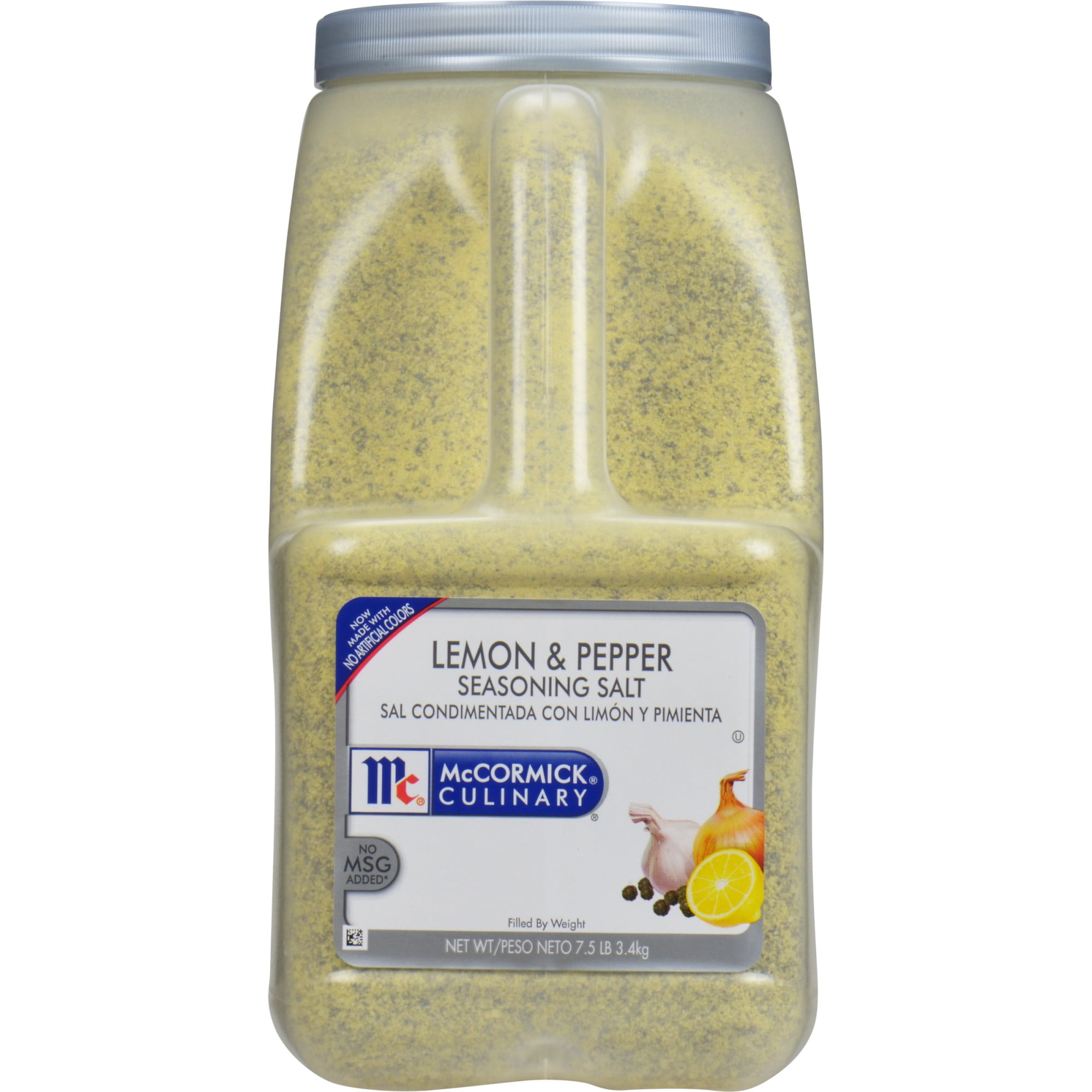 McCormick CULINARY Kosher Lemon & Pepper Seasoning Salt, 7.5 lb Jug