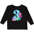 thumbnail image 3 of Inktastic Third Birthday Mermaid Girls Long Sleeve Toddler T-Shirt, 3 of 5