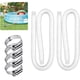 thumbnail image 1 of (Paquete de 2) Manguera de piscina de repuesto de 1,25 de diámetro para piscinas elevadas, piscina con abrazadera de metal para bomba de filtro Intex o mangueras de 1,25 - 1,5 metros de largo, 1 of 5