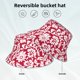 thumbnail image 2 of Fotbe Red Flowers Sombrero Tipo Pescador con Estampado – Sombrero de Sol de Algodón de Moda para Playa, Golf, Pesca, 2 of 6