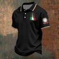 thumbnail image 2 of Mens T Shirts Italian Classic Breathable Comfort Fit Mens Spring Shirt,Black,4XL, 2 of 3