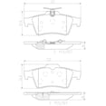 thumbnail image 2 of BALATAS CERAMICAS ESCAPE 2014 al 2016 FORD 2.0L L4 Traseras BREMBO ., 2 of 5