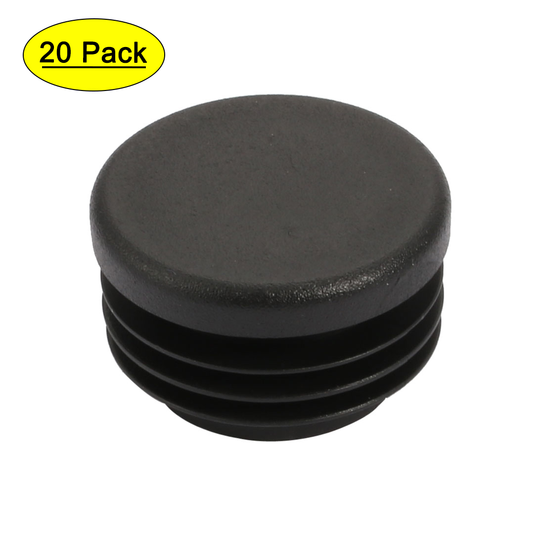 20 Pcs Chair Table Leg Plastic Cap Round Tube Insert Fit 32mm Pipe