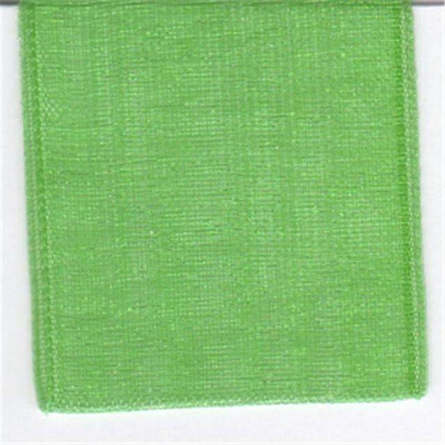 Papilion R072070090580100Y Ruban en Chiffon 0,38 Po 100 Verges - Émeraude