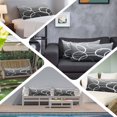 thumbnail image 6 of Modern Black Grey Throw Pillow Covers, Abstract Geometric Lines Textured Soft Breathable Pillow Cases with Invisible Zipper for Sleeping, Long Body Pillowcases for Couch Bed Sofa Chair 20x60 Inches, 6 of 9