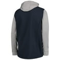 thumbnail image 4 of Men's Dunbrooke Navy/Gray Houston Texans Big & Tall Alpha Full-Zip Hoodie Jacket, 4 of 4