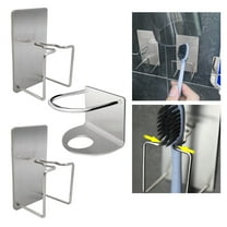 unbranded 3 Pcs Wall Mounted Toothbrush Holder for Bathroom Holders Student Travel Silver