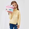 thumbnail image 3 of Women Girls Kids Fluffy Faux Fur Unicorn Makeup Bag Small Cosmetic Organizer Plush Travel Storage Bags Toiletry Kit Case, 3 of 4