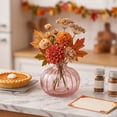 thumbnail image 6 of Transparent Glass Pumpkin Vase for Thanksgiving and Halloween Flower Arrangement and Home Decor, 6 of 6