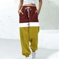thumbnail image 2 of JGTDBPO Wide Leg Sweatpants for Women Elastic High Waisted Baggy Lounge Pants Drawstring Straight Loose Pants Athletic Flared Jogger with Pockets Casual Trendy Pants Fall Outfits, 2 of 5