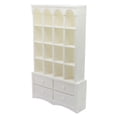 thumbnail image 2 of MERIGLARE Dollhouse Book Shelf Multi Functional Decor Showcase DIY Craft Gifts Accessories White, 2 of 7