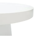 thumbnail image 4 of SAFAVIEH Jaria Solid Paper Mache Round Coffee Table, White, 4 of 7