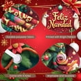 thumbnail image 4 of Colorful Ornaments Christmas Banner Golden Stars Holiday Display Gift Boxes Cactus Decor Navidad Backdrop for Christmas Party Indoor Celebration Xmas Gathering, 4 of 9