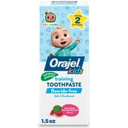 Orajel Kids CoComelon Training Toothpaste Fluoride-Free, Natural Watermelon Flavor, 1.5 oz