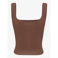 thumbnail image 5 of Women's Square Neck Crop Top Basic Sleeveless Fitted Tank Top Casual Cami, 5 of 5