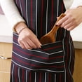 thumbnail image 3 of Bxaolu 1 Pack Apron - Unisex, Stripes Bib Kitchen Apron, Cooking Apron, Aprons for Women with Pockets, Chef Aprons for Men, 3 of 6