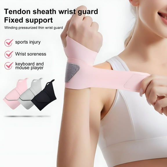 TELOLY Sports Wristband Ultra-Thin Wrist Brace Ultra-Thin Wrist Brace Fastener Design,Ideal for Carpal Tunnel,Pain Relief,and Compression Wrist Wraps