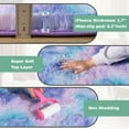 thumbnail image 6 of ZENELESS Large Fluffy Area Rugs for Living Room,8x10 Shag Rectangular Carpets for Bedroom, Tie-Dye Blue Rainbow, 6 of 7