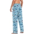 thumbnail image 5 of GZHJMY Shark Pajama Pants for Men, Lounge Pants Lightweight Men Pajama Bottoms with Drawstring Pockets, Christmas New Year Birthday Gifts, Medium, 5 of 6