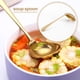 thumbnail image 4 of Juego de cubiertos para servir de 6 piezas, juego de utensilios para servir, incluye pala para tartas, cuchara ranurada para servir dorada, 4 of 8