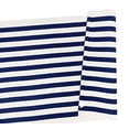 thumbnail image 3 of Fennco Styles Woven Classic Striped Area Rug 24"W x 36"L - Navy Blue Cotton Blend Carpet Indoor Outdoor Floor Mat for Living Room, Entryway, Bedroom and Floor Décor, 3 of 5