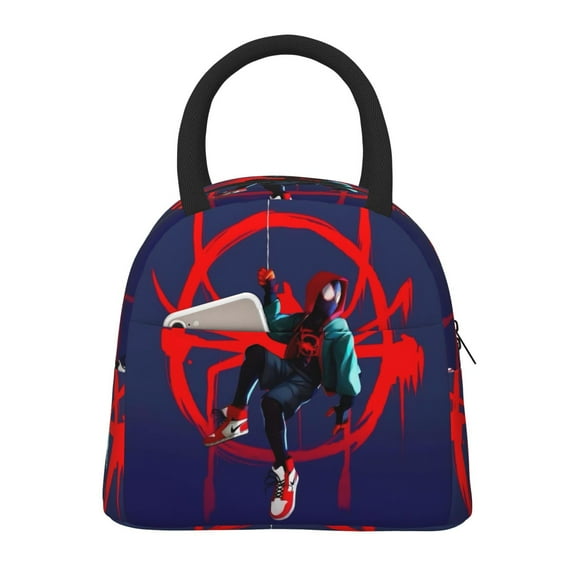 Spider-Man Lunch Box, Reusable Insulated Lunch Bag Warm Cool Miscellaneous Storage Bags For Office Picnic Camping