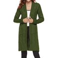 thumbnail image 2 of Vedolay Womens Sweaters 2023 Fall Button Down Ribbed Knit Cropped Cardigan Sweater Top Green,S, 2 of 3