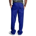 thumbnail image 4 of BJUTIR Mens Sweatpants Rope Loosening Waist Solid Color Pocket Trousers Loose Sports Trousers, 4 of 6