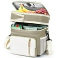 thumbnail image 1 of Fiambrera BAGNN, expandible, aislante, a prueba de fugas, 16 L, color beige, 1 of 8