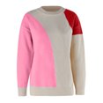 thumbnail image 2 of Gibobby Suéter de invierno para mujer, Suéteres de gran tamaño con cuello redondo para mujer, de punto grueso, cálido, suéter(Rosa,G), 2 of 5