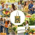 thumbnail image 4 of Sunny Golden Sunflower Print Reusable Shopping Bag - Large Capacity & Machine Washable Tote for Women, 4 of 6