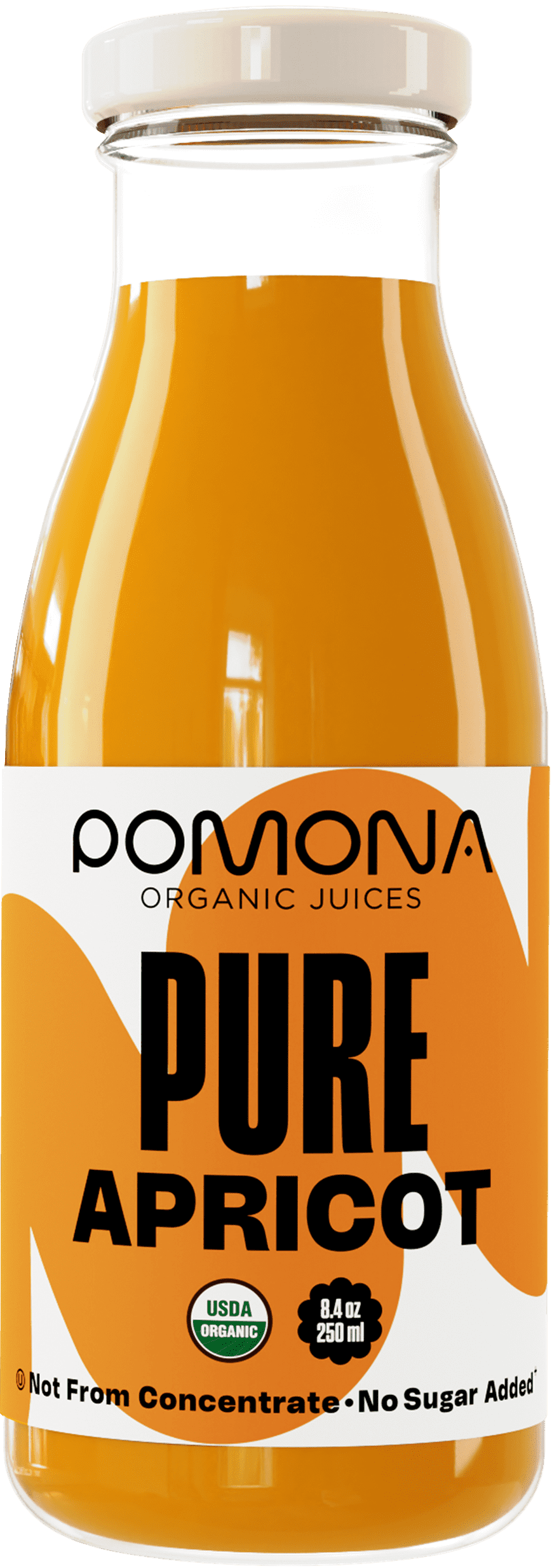 Pomona Organic Juices Apricot Juice, 8.4 oz Bottle (Pack of 12)