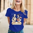thumbnail image 6 of T Shirts for Womens Short Sleeve Crewneck Tops Cartoon Print Casual Summer Fun Daily Tees Blue M, 6 of 6