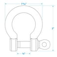 thumbnail image 5 of Seachoice Stainless Steel Anchor Shackle, 5/16 In., 5 of 5