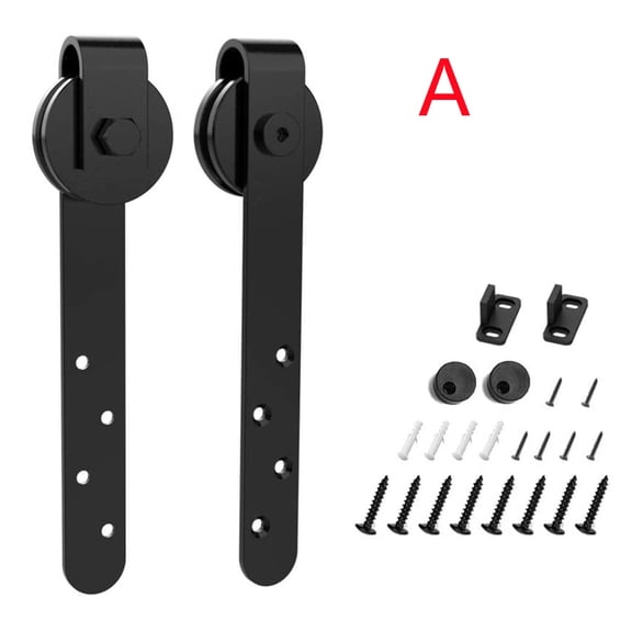 Mini Sliding Barn Door Hardware Kits For Cabinet Doors Rail Set Smooth Silent Door Roller Rail For Single Door Hardware Doors ,Easy to Install