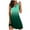 Green, variant on GDREDA Women Casual Loose Tank Dresses Sleeveless Beach Vacation Dress Swing Pleated U Neck Fashion Soft Dress Ruffles Women