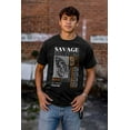 thumbnail image 5 of Urban Streetwear Savage Butterfly Men's Graphic T Shirt Tees Brisco Brands S, 5 of 6