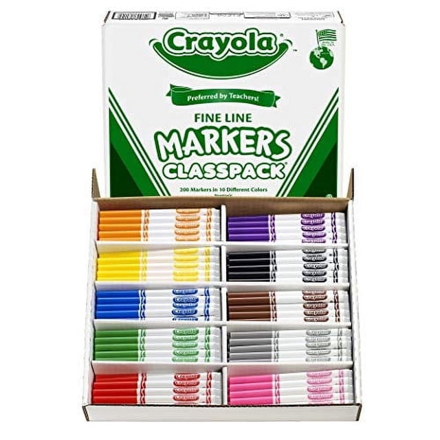 Rotuladores Crayola Fine Line 200 para material escolar Crayola