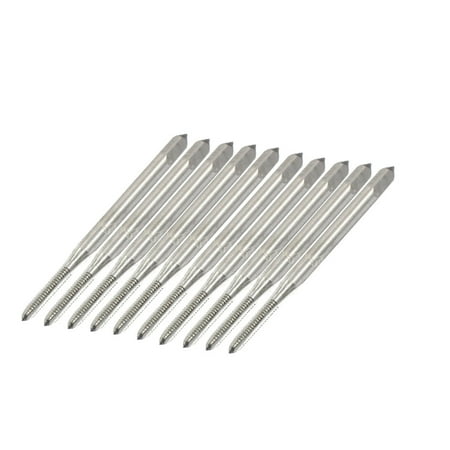 

Unique Bargains 10 Pcs Square Head HSS 1.6mm 3 Flutes Machine Screw Thread Plug Tap