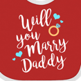 thumbnail image 4 of Inktastic Will You Marry Daddy-ring White Boys or Girls Baby Bib, 4 of 4
