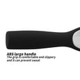 thumbnail image 2 of Qarigey Raspador de lima de pie de doble cara de acero inoxidable para el cuidado, raspador profesional, callos, piel muerta, herramienta de pedicura, Cuerpo del baño Negro Qarigey CE015565-01, 2 of 6