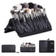 thumbnail image 1 of Rewera Bolsa organizadora de brochas de maquillaje profesional, estuche de cosméticos para artista de maquillaje, bolso de maquillaje de cuero, portátil de viaje negro (solo bolsa), 1 of 6