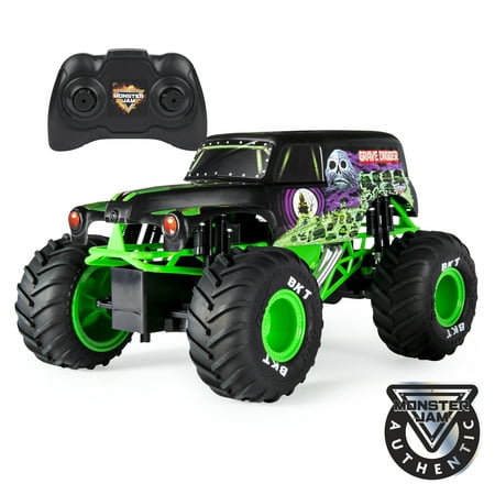 Monster Jam, Official Grave Digger Remote Control Truck 1:15 Scale,