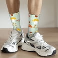 thumbnail image 4 of Uemuo Mushroom Bee Pattern Women's Crew Socks, Soft Durable Breathable Moisture-Wicking with Odor Control Cotton socks, 4 of 9