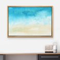 thumbnail image 3 of wall26 Framed Canvas Print Wall Art Abstract Seascape with Blue Clouds Nature Wilderness Watercolor Modern Art Rustic Scenic Dramatic Multicolor for Living Room, Bedroom, Office - 16"x24" N, 3 of 5