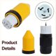 thumbnail image 2 of 50AMP Twist Lock Plug Female with Protective Cover, 2 of 5