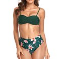 thumbnail image 1 of Traje de baño de mujer estampado de 2 piezas de bikini cómodo de cintura alta de color sólido estilo playa OAVQHLG3B Store  lin121212, 1 of 4