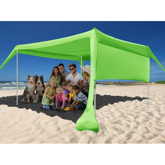 Toldo de playa Easierhike, 305 x 305 cm, UPF50+, resistente al viento