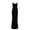 Black, variant on Long Dress Super Soft Sleeveless Polyester Women Elegant Solid Floor-Length Maxi Dress Birthday Gift